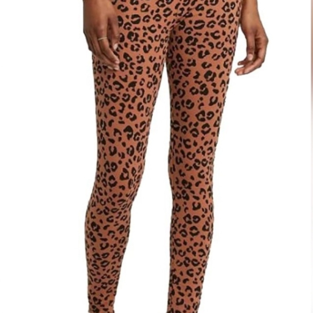 Brown and Black Leopard Print Leggings